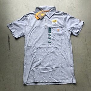 🆕Carhartt Polo Short Sleeve Relaxed Fit Shirt ~ Size Small